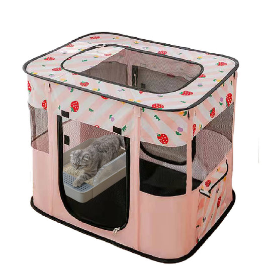 Carroza Dog and cat pop Play Pen,Pets Houses for Dogs and Cats,Indoor&Outdoor Exercise Pen Dog Tent Puppy Playground Large