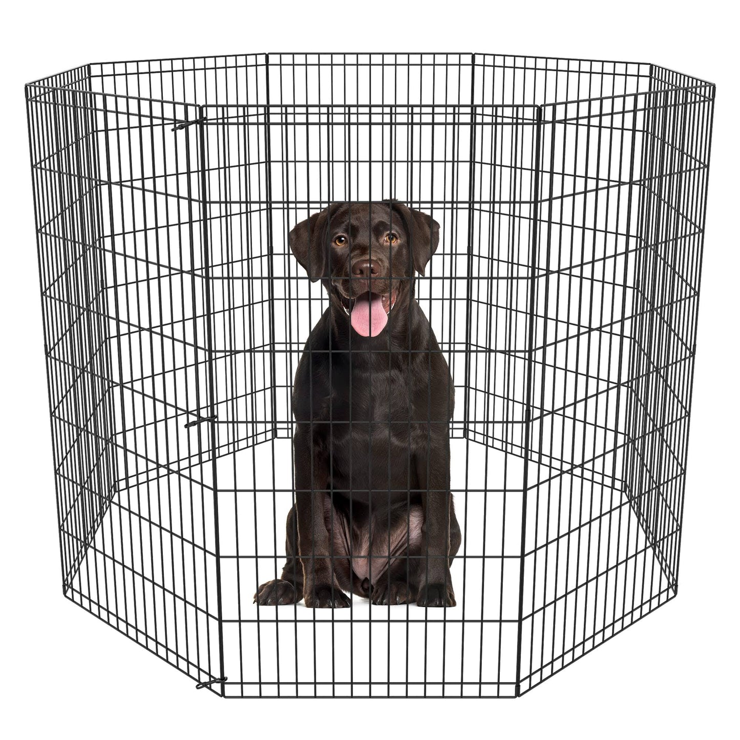Pet Republic 2430364248 Inch Pet Playpen Puppy Playpen Dog Exercise Pen Indoor Outdoor Folding Dog Fence for Small Animals 8 Panel
